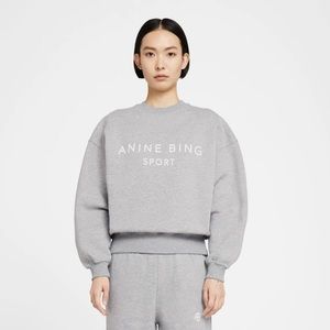 Anine Bing Sport Evan Sweatshirt in Heather Gray